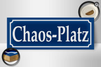 Holzschild Chaos Platz 27x10cm Unordnung zu Hause