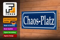 Holzschild Chaos Platz 27x10cm Unordnung zu Hause