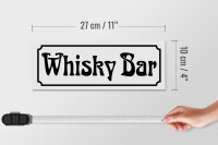 Holzschild Whisky Bar 27x10cm Wand Bar Schnaps Man Cave