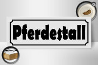 Holzschild Pferdestall 27x10cm Reiterhof Ponyhof