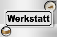 Holzschild Werkstatt 27x10cm Auto Mechaniker Handwerker