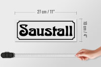 Holzschild Saustall 27x10cm Stall füt Schweine Sauerei