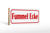 Holzschild Fummelecke 27x10cm Schlafzimmer Ecke