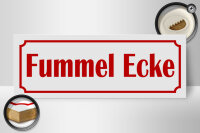 Holzschild Fummelecke 27x10cm Schlafzimmer Ecke