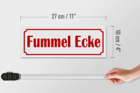 Holzschild Fummelecke 27x10cm Schlafzimmer Ecke