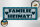 Holzschild Spruch 27x10cm Familie ist Heimat (blaues)