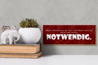 Holzschild Spruch 27x10cm Verhalten ist taktisch unklug