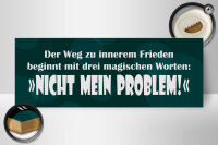 Holzschild Spruch 27x10cm Weg zum inneren Frieden