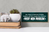 Holzschild Spruch 27x10cm Weg zum inneren Frieden