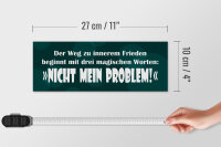 Holzschild Spruch 27x10cm Weg zum inneren Frieden