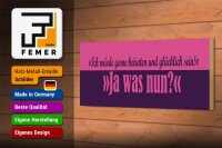 Holzschild Spruch 27x10cm würde gerne heiraten