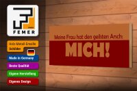 Holzschild Spruch 27x10cm Meine Frau hat geilsten Arsch MICH