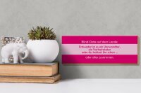 Holzschild Spruch 27x10cm Blind Date auf dem Lande