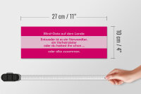 Holzschild Spruch 27x10cm Blind Date auf dem Lande