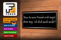 Holzschild Spruch 27x10cm wenn meine Freunde nicht magst