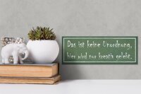 Holzschild Spruch 27x10cm das ist keine Unordnung hier wird kreativ gelebt