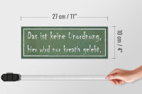 Holzschild Spruch 27x10cm das ist keine Unordnung hier wird kreativ gelebt