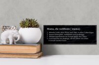 Holzschild Spruch 27x10cm Mama die weltbeste schenkt Liebe