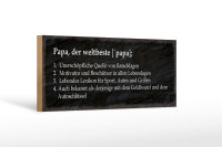 Holzschild Spruch 27x10cm Papa der weltbeste Beschützer