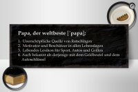 Holzschild Spruch 27x10cm Papa der weltbeste Beschützer