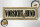 Holzschild Hinweis 27x10cm Vorsicht Hund Hundepfote