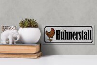 Holzschild Hinweis 27x10cm Hühnerstall Eier Huhn