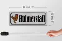 Holzschild Hinweis 27x10cm Hühnerstall Eier Huhn