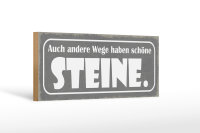 Holzschild Spruch 27x10cm auch andere Wege haben Sterne