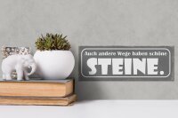 Holzschild Spruch 27x10cm auch andere Wege haben Sterne