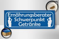 Holzschild Spruch 27x10cm Ernährungsberater Getränke Bier