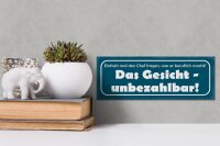Holzschild Spruch 27x10cm Chef fragen was beruflich macht
