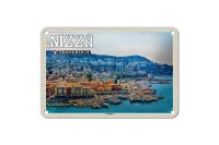 Blechschild Reise 18x12cm Nizza Frankreich Yachthafen...