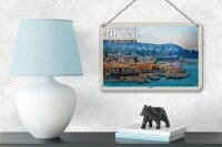 Blechschild Reise 18x12cm Nizza Frankreich Yachthafen Dekoration