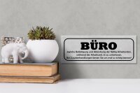 Holzschild Spruch 27x10cm Büro Ablenkung Arbeitszeiten