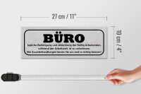 Holzschild Spruch 27x10cm Büro Ablenkung Arbeitszeiten