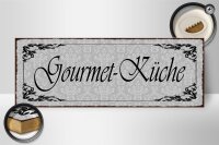 Holzschild Hinweis 27x10cm Gourmet - Küche...