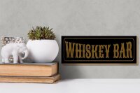 Holzschild Hinweis 27x10cm Whiskey Bar