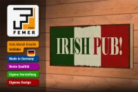Holzschild Hinweis 27x10cm Irish Pub Kneipe