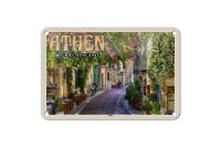 Blechschild Reise 18x12cm Athen Griechenland Plaka...