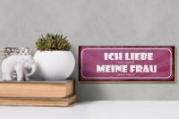 Holzschild Spruch 27x10cm liebe wenn meine Frau Bier holt