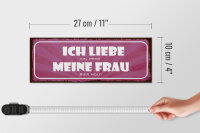Holzschild Spruch 27x10cm liebe wenn meine Frau Bier holt