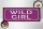 Holzschild Spruch 27x10cm Wild Girl
