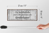 Holzschild Spruch 27x10cm Gerüchteküche Geredeschuppen