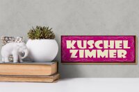 Holzschild Hinweis 27x10cm Kuschelzimmer