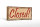 Holzschild Hinweis 27x10cm Closed beige Schild