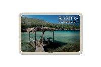 Blechschild Reise 18x12cm Samos Griechenland Livadaki...