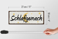 Holzschild Hinweis 27x10cm Schlafgemach