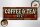 Holzschild Spruch 27x10cm Coffee & Tea Bar Kaffee Tee