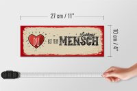 Holzschild Spruch Du bist Mein Herz Lieblingsmensch 27x10cm
