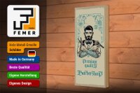 Holzschild Spruch Barbershop Premium quality 10x27cm
